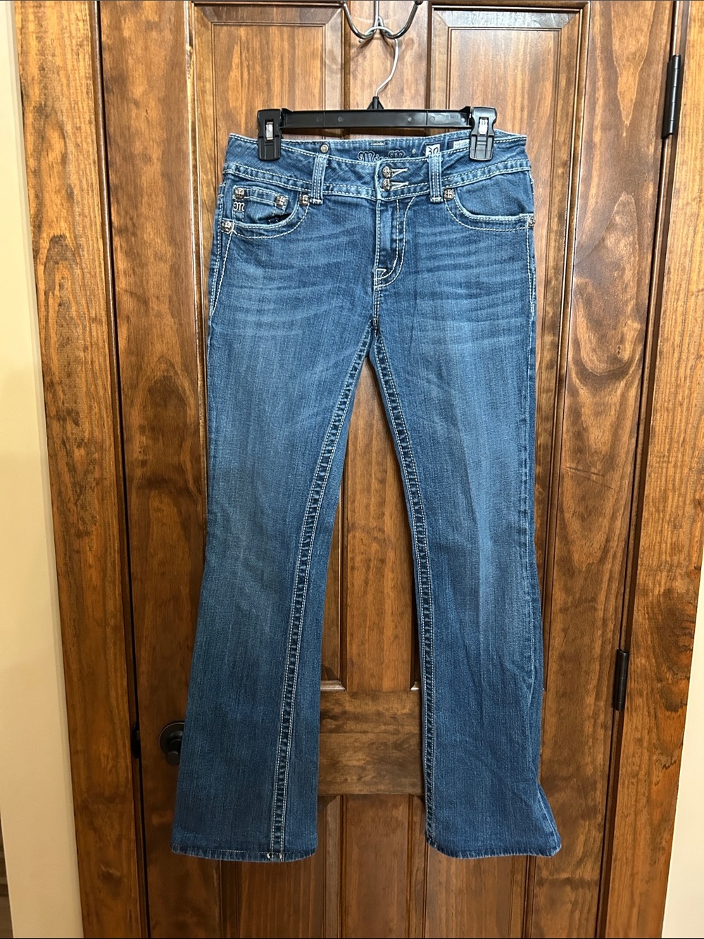 Miss Me Women’s Bootcut Jeans JP5011-3 waist 30 inseam 31 (hemmed)  (H-37)